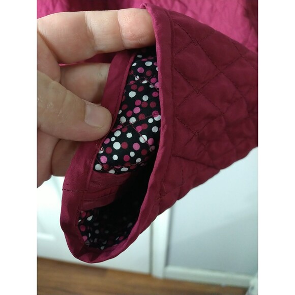 Tara Jones Women 22W Quilted Lined Lightweight Snap Close Jacket Casual Plum - Picture 8 of 11
